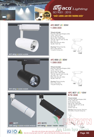 CATALOGUE BẢNG GIÁ ĐÈN LED ANFACO 2022