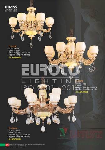 CATALOGUE BẢNG GIÁ ĐÈN TRANG TRÍ EUROTO 2022 (P1)