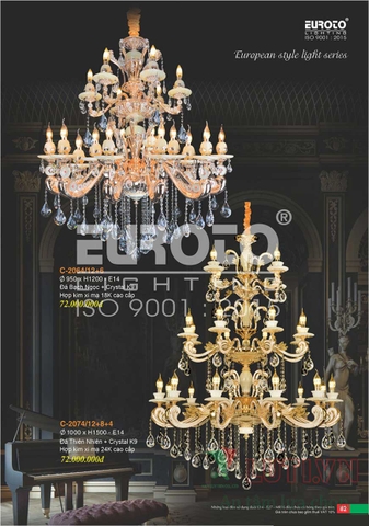 CATALOGUE BẢNG GIÁ ĐÈN TRANG TRÍ EUROTO 2022 (P1)