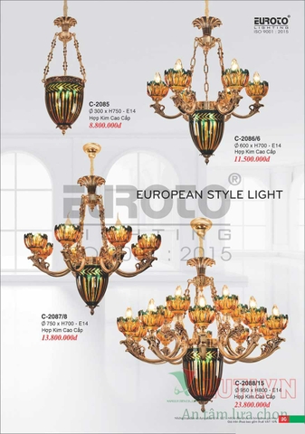 CATALOGUE BẢNG GIÁ ĐÈN TRANG TRÍ EUROTO 2022 (P1)