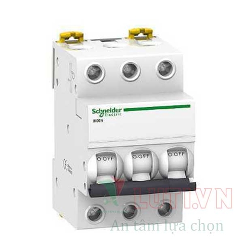 MCB Acti9 - Cầu dao/Aptomat tự động 6kA iK60N Schneider 3P 63A A9K24363
