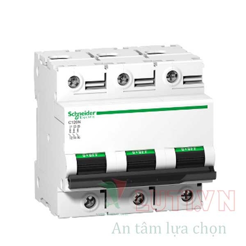 MCB Acti9 - Cầu dao/Aptomat tự động 10kA C120N Schneider 3P 125A A9N18369