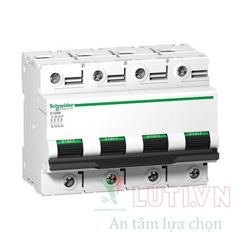 MCB Acti9 - Cầu dao/Aptomat tự động 10kA C120N Schneider 4P 80A A9N18372