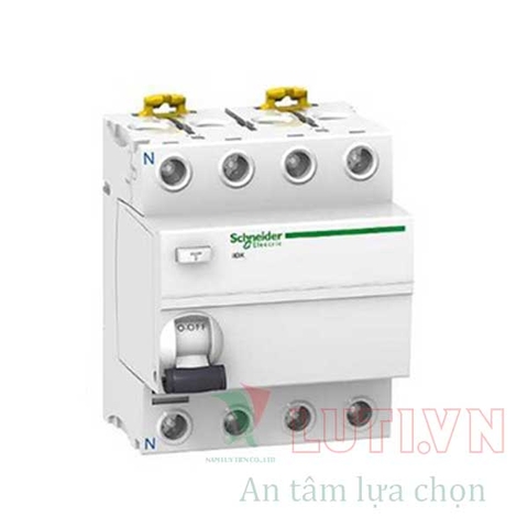 RCCB Acti9 - Cầu dao/Aptomat chống giật ilD Schneider 4P 100A 300mA AC A9R15491