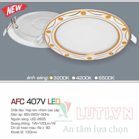 Đèn led âm trần tròn AFC-407V-12W