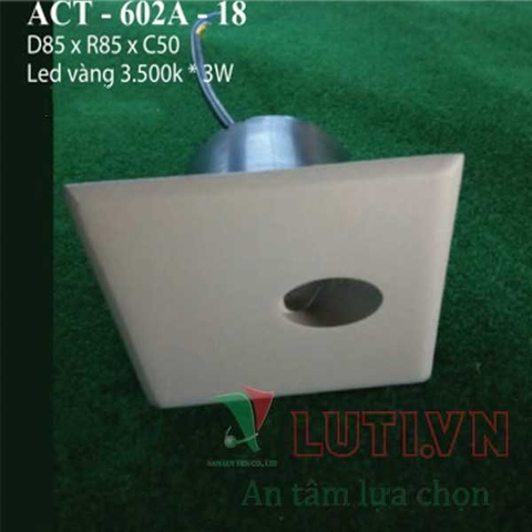 Đèn âm tường vuông ACT-602A-18