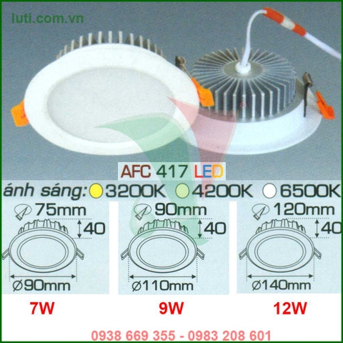 Đèn downlight Anfaco AFC 417