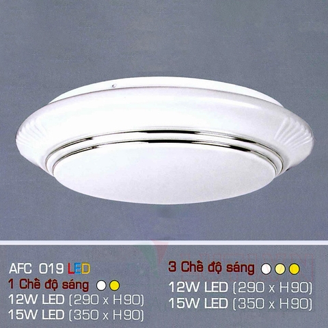 Đèn mâm ốp trần led AFC-019-12W-3CĐ