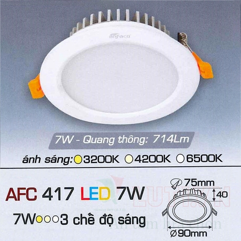 Đèn led âm trần AFC-417-7W