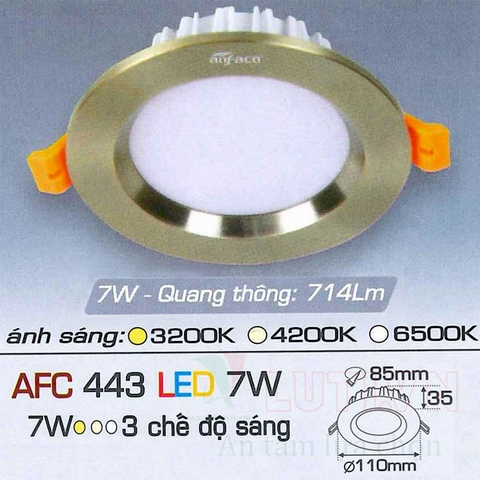 Đèn led âm trần AFC-AFC-443-7W