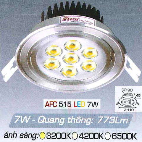 Đèn led âm trần AFC-515-7W