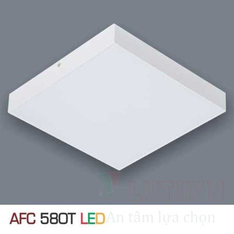 Đèn led ốp trần tràn viền vuông trắng AFC-580T-22W