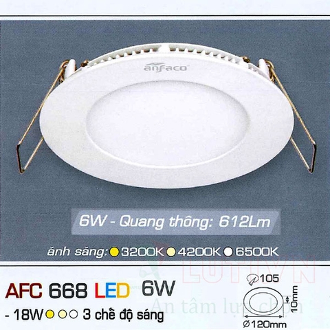 Đèn led panel AFC-668-6W