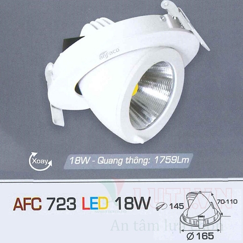 Đèn led âm trần AFC-723-18W