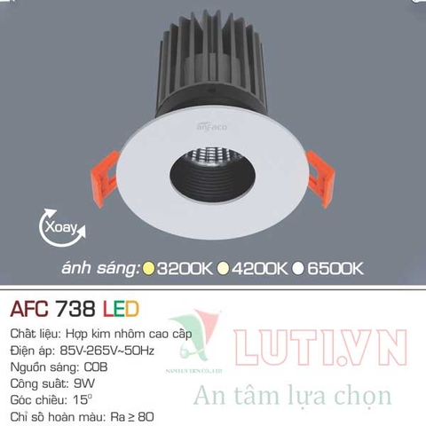 Đèn led âm trần AFC-738-5W