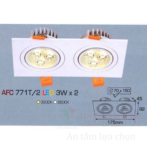 Đèn downlight AFC-771T/2-3W