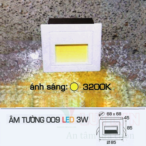 Đèn âm tường AFC-009-3W