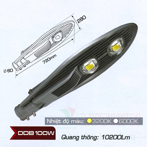 Đèn đường led AFC-BBD-100W