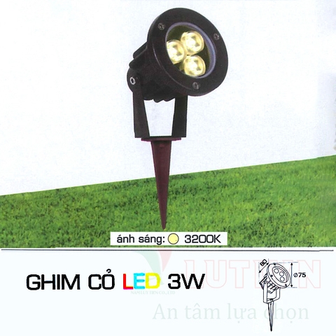 Đèn ghim cỏ AFC-NC-3W