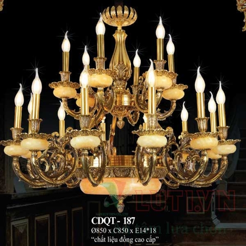 Đèn chùm đồng nến CDQT-187