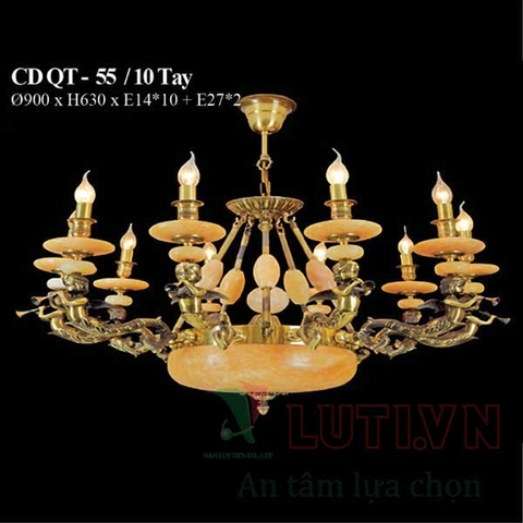 Đèn chùm đồng nến CDQT-55