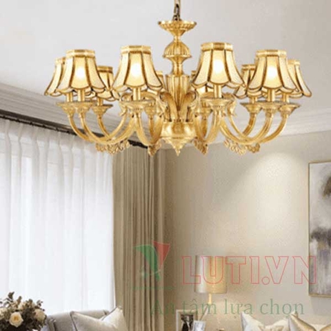 Đèn chùm đồng hiện đại CDQT-61-20