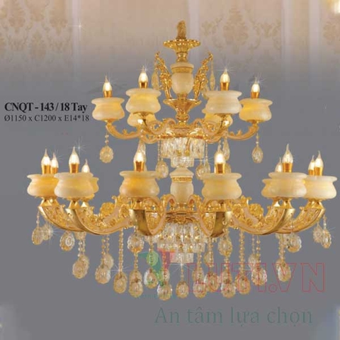 Đèn chùm chao đá CNQT-143