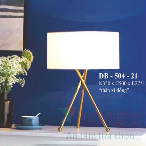 Đèn bàn xi đồng DB-504-21