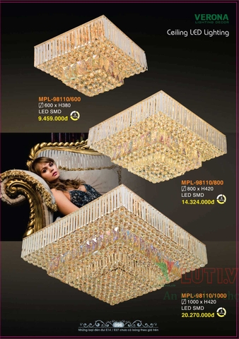 CATALOGUE BẢNG GIÁ ĐÈN LED TRANG TRÍ VERONA 2021 (PHẦN 1)