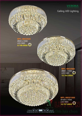 CATALOGUE BẢNG GIÁ ĐÈN LED TRANG TRÍ VERONA 2021 (PHẦN 1)