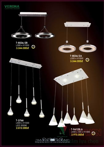CATALOGUE BẢNG GIÁ ĐÈN LED TRANG TRÍ VERONA 2021 (PHẦN 1)