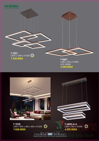 CATALOGUE BẢNG GIÁ ĐÈN LED TRANG TRÍ VERONA 2021 (PHẦN 1)