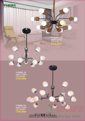 CATALOGUE BẢNG GIÁ ĐÈN LED TRANG TRÍ VERONA 2021 (PHẦN 1)