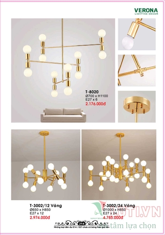 CATALOGUE BẢNG GIÁ ĐÈN LED TRANG TRÍ VERONA 2021 (PHẦN 1)