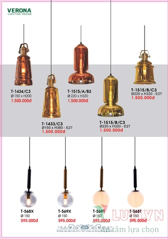 CATALOGUE BẢNG GIÁ ĐÈN LED TRANG TRÍ VERONA 2021 (PHẦN 1)