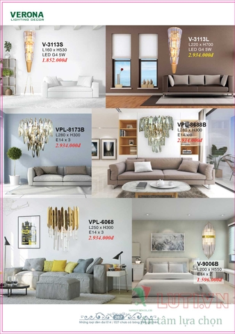 CATALOGUE BẢNG GIÁ ĐÈN LED TRANG TRÍ VERONA 2021 (PHẦN 2)