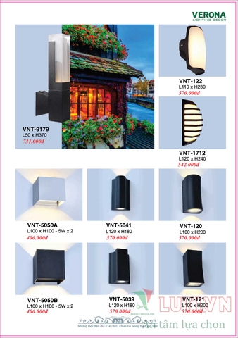 CATALOGUE BẢNG GIÁ ĐÈN LED TRANG TRÍ VERONA 2021 (PHẦN 2)