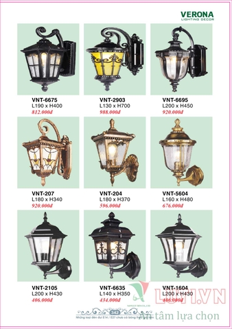 CATALOGUE BẢNG GIÁ ĐÈN LED TRANG TRÍ VERONA 2021 (PHẦN 2)