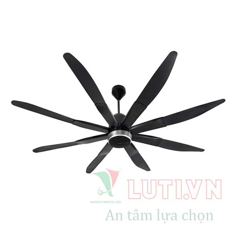 Quạt trần màu đen 8 cánh F-80ZBR