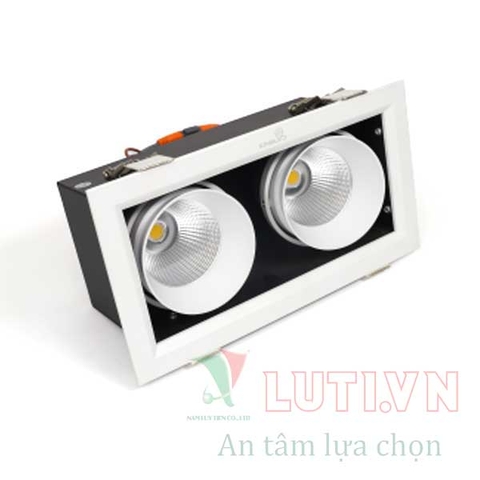 Đèn led âm trần đôi GL-2*10SS-V227-TT