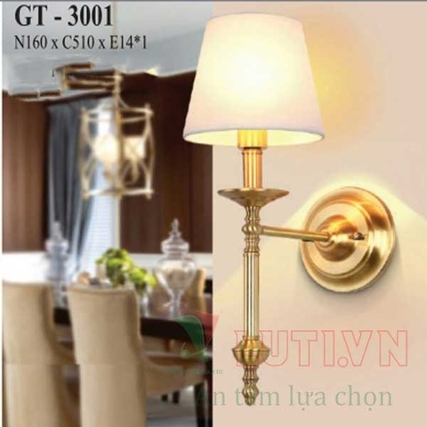 Đèn tường chao vải GT-3001