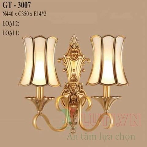 Đèn tường xi đồng GT-3007