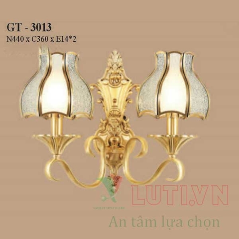 Đèn tường xi đồng GT-3013