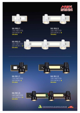 CATALOGUE BẢNG GIÁ ĐÈN LED HUFA NĂM 2021