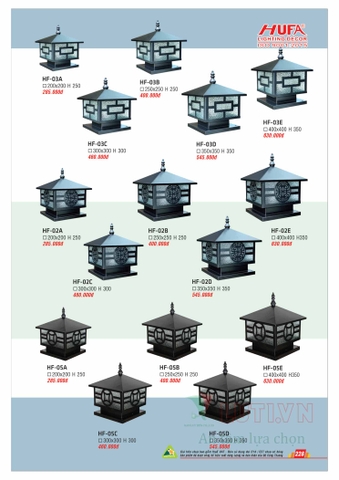 CATALOGUE BẢNG GIÁ ĐÈN LED HUFA NĂM 2021