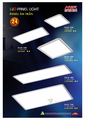 CATALOGUE BẢNG GIÁ ĐÈN LED HUFA NĂM 2021