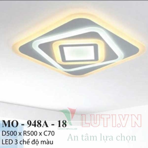 Đèn mâm hiên đại vuông MO-948B-18