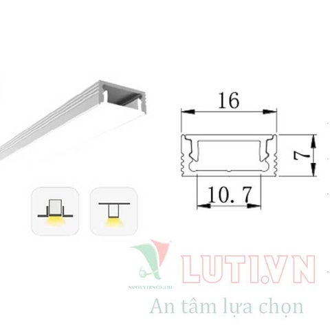 Thanh Profile chiếu sáng nội thất PFVL-0716S