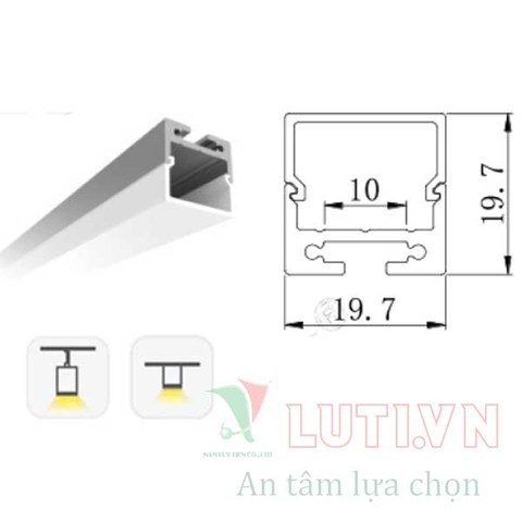 Thanh Profile chiếu sáng nội thất PFVL-1919B