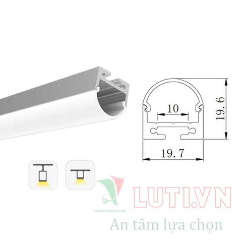 Thanh Profile chiếu sáng nội thất PFVL-0725S